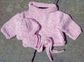 alpaca sweater and knit hat set